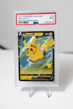Pokemon Pikachu V PSA 9 SWSH143 SWSH: Sword & Shield Promo 2021 - Image 2