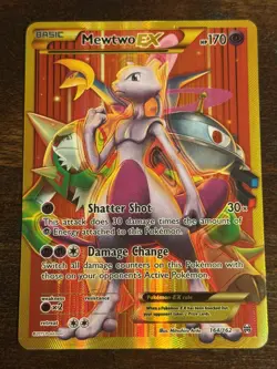 Pokemon Mewtwo EX BREAKthrough Full Art Secret Holo Rare 164/162 - Image 1