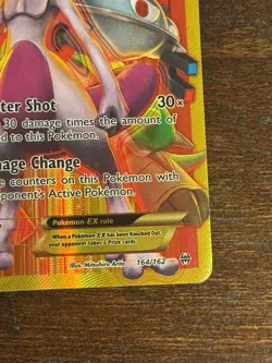 Pokemon Mewtwo EX BREAKthrough Full Art Secret Holo Rare 164/162 - Image 4
