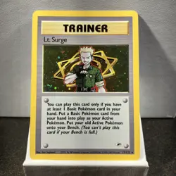 Pokemon Card Lt. Surge Rare Holo Gym Challenge Set - Image 2
