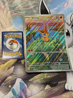 Victini SVP 208 (JUMBO) - Illustraion Rare Black Star Promo (Black Bolt) Pokemon - Image 1