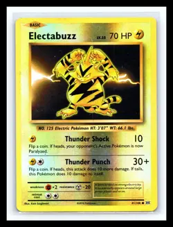 💥 ELECTABUZZ Pokemon TCG 41/108 Reverse Holo Rare XY Evolutions Pokemon 2016 - Image 1