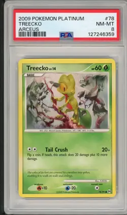 2009 Pokemon Platinum Arceus Treecko #78 PSA 8 - Image 1