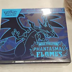 Pokemon Elite Trainer Box Mega Evolution Phantasmal Flames Charizard Gengar 2025 - Image 1