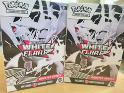 Set of 2 NEW & SEALED Pokemon TCG: White Flare Booster Bundles - Image 1