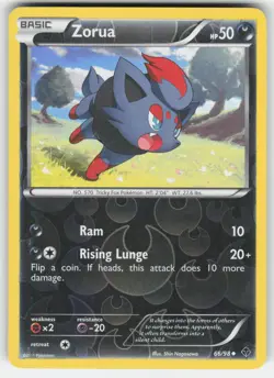 Zorua 66/98 Uncommon Emerging Powers Pokemon Reverse Holo LP - Image 1