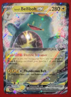 Pokemon Ionos Bellibolt ex 053/159 Journey Together Double Rare EX+ Condition - Image 1