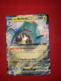 Pokemon Ionos Bellibolt ex 053/159 Journey Together Double Rare EX+ Condition - Image 2