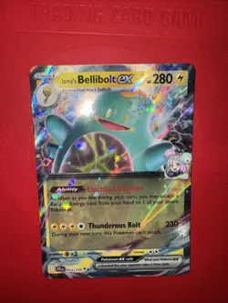 Pokemon Ionos Bellibolt ex 053/159 Journey Together Double Rare EX+ Condition - Image 4