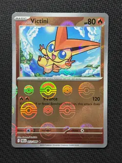 Victini 012/086 Pokeball Holo Black Bolt Pokemon English Near Mint - Image 1