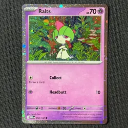 Ralts 058/132 Cosmos Holo Promo Mega Evolution Pokemon English Near Mint - Image 1