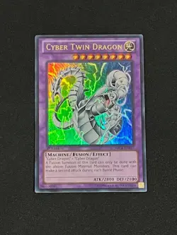 Cyber Twin Dragon 1st Edition SDCR-EN037 YuGiOh Structure Deck: Cyber Dragon Rev - Image 1