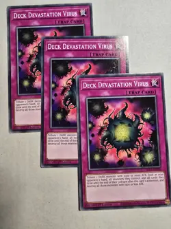 3x Deck Devastation Virus 1st Edition Common SR13-EN038 Yu-Gi-Oh! - Image 1