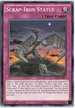 Yugioh - Scrap-Iron Statue SDSE-EN034 1st Edition - Structure Deck: Synchron Ext - Image 1