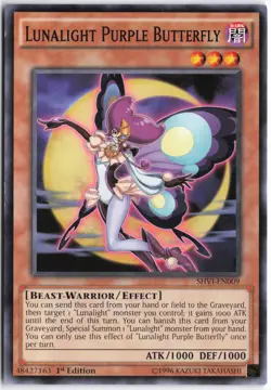 Yugioh - Lunalight Purple Butterfly SHVI-EN009 1st Edition - Shining Victories - Image 1