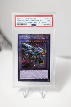 Yu-Gi-Oh! Rindbrumm the Striking Dragon RA02-EN025 Secret Rare PSA 9 - Image 1