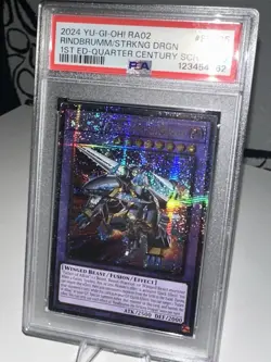 Yu-Gi-Oh! Rindbrumm the Striking Dragon RA02-EN025 Secret Rare PSA 9 - Image 3