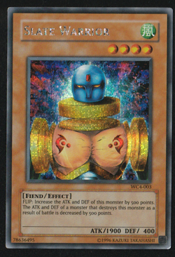Slate Warrior - WC4-003 - YuGiOh World Championship Tournament 2004 - Rare, NM - Image 1