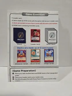 One Piece TCG Rule Book and Paper Playmat Game Essentials Beginners Instructions - Image 1