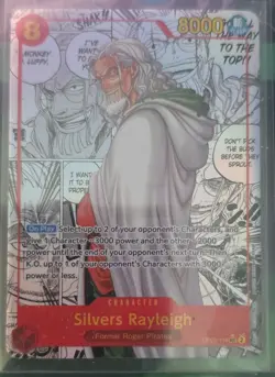 Bandai One Piece CCG Silvers Rayleigh OP08-118 SEC Two Legends MANGA!!! - Image 1