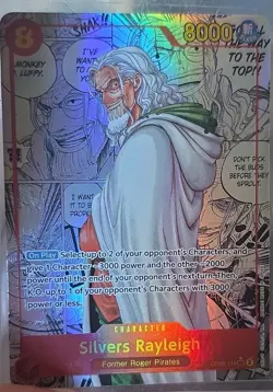 Bandai One Piece CCG Silvers Rayleigh OP08-118 SEC Two Legends MANGA!!! - Image 3