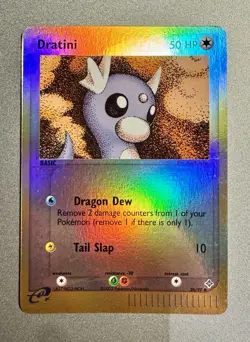 Pokemon 2003 TCG EX Dragon Dratini Card 26/97 Dratini Reverse Holo - NM - Image 1