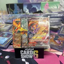 3 x Stamped Pokemon TCG Team Rocket's Moltres ex Destined Rivals UPC Promo Cards - Image 1