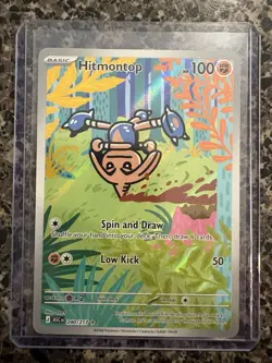 Pokemon Hitmontop Illustration Rare Full Art Holo Card 240/217 ASC 2026 - Image 1