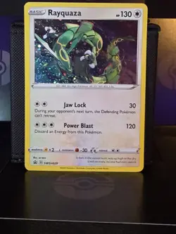 Rayquaza SWSH029: Sword & Shield Promo Card Cosmic Holo Pokemon TCG Card - Image 2