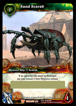 World of Warcraft TCG Loot Card Sand Scarab Loot Card Beetle Companion Pet - Image 1