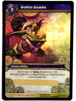 World Of Warcraft TCG Loot Card Goblin Gumbo Kettle Toy - Image 1