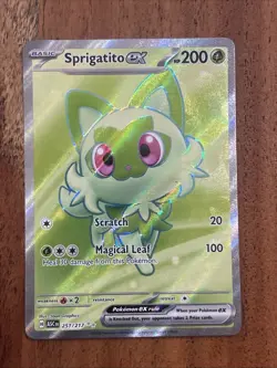 Pokemon TCG Sprigatito EX 251/217 Ascended Heroes Ultra Rare NM Card - Image 1