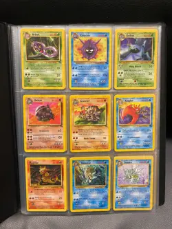 Fossil Set Part Complete Pokemon Cards Collection Bundle No Duplicates 1999 WOTC - Image 1