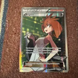Pokemon TCG Brigette Full Art Card 161/162 XY Breakthrough - Image 1