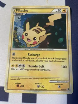Pokemon TCG Pikachu HGSS03 Black Star Promos Holo Card - Image 1