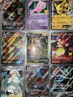Pokemon Celebrations Full Art Holo Foil Card Lot - 9 Cards Rillaboom Mew Pikachu - Image 1