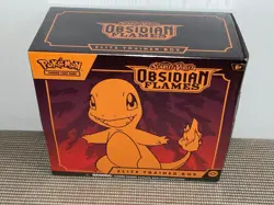 OBSIDIAN FLAMES OPENED ELITE TRAINER BOX WITH OVER 100 CARDS FOR YOUR COLLECTION - Image 1