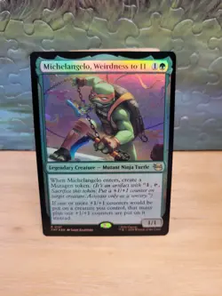 MTG Teenage Mutant Ninja Turtles Michelangelo, Weirdness To 11 Foil R 0121 - Image 1