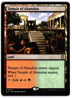 Temple of Abandon NM BLC Commander: Bloomburrow MTG - Image 1