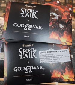God of War GREEK Secret Lair Non-Foil Sealed MTG - Image 1