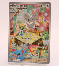 Cinccino 183/162 Holo Illustration Rare Temporal Forces Pokemon TCG Card - Image 1