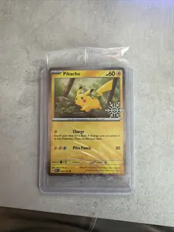 Pikachu 25/165 (Holiday Calendar) Stamped Sealed | Pokemon Scarlet & Violet 151 - Image 1