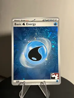 Pokemon Holo Energy - Play! Pokemon Prize Pack 6 Cosmo Holo Water Basic Energy - Image 5