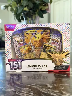 Pokemon TCG Scarlet & Violet—151 Zapdos ex Collection Box – Sealed - Image 1