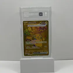 2025 Pokemon S&V Prismatic Evolutions - Pikachu EX Gold #179/131 - TAG 9 - PSA - Image 1