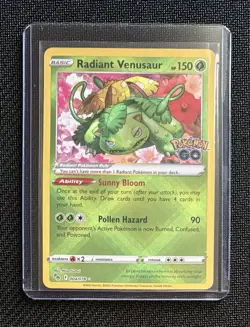 Pokemon Go Radiant Venusaur Radiant Rare 004/078 - Image 1