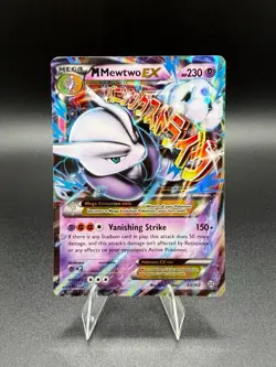 Pokemon TCG M Mewtwo EX 63/162 Breakthrough Ultra Rare Holo 230 HP - Image 1