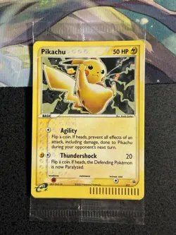 SEALED 2003 POKEMON PIKACHU 12 holo black star promo & MEOWTH 13 - Image 1