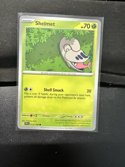 Shelmet 012/159 Common SV09: Journey Together Pokemon Regular Near Mint - Image 1