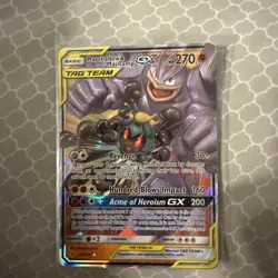 Pokemon Marshadow & Machamp GX 82/214 SM Unbroken Bonds TAG TEAM Holo - Image 1